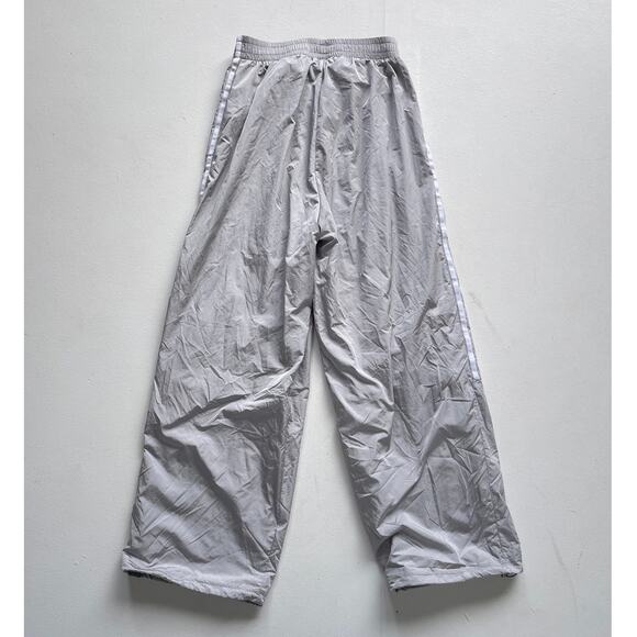 Adidas Adicolor Women Teamgeist Oversized Track Pants Sz M / Gray Wide Leg Baggy - Picture 3 of 12